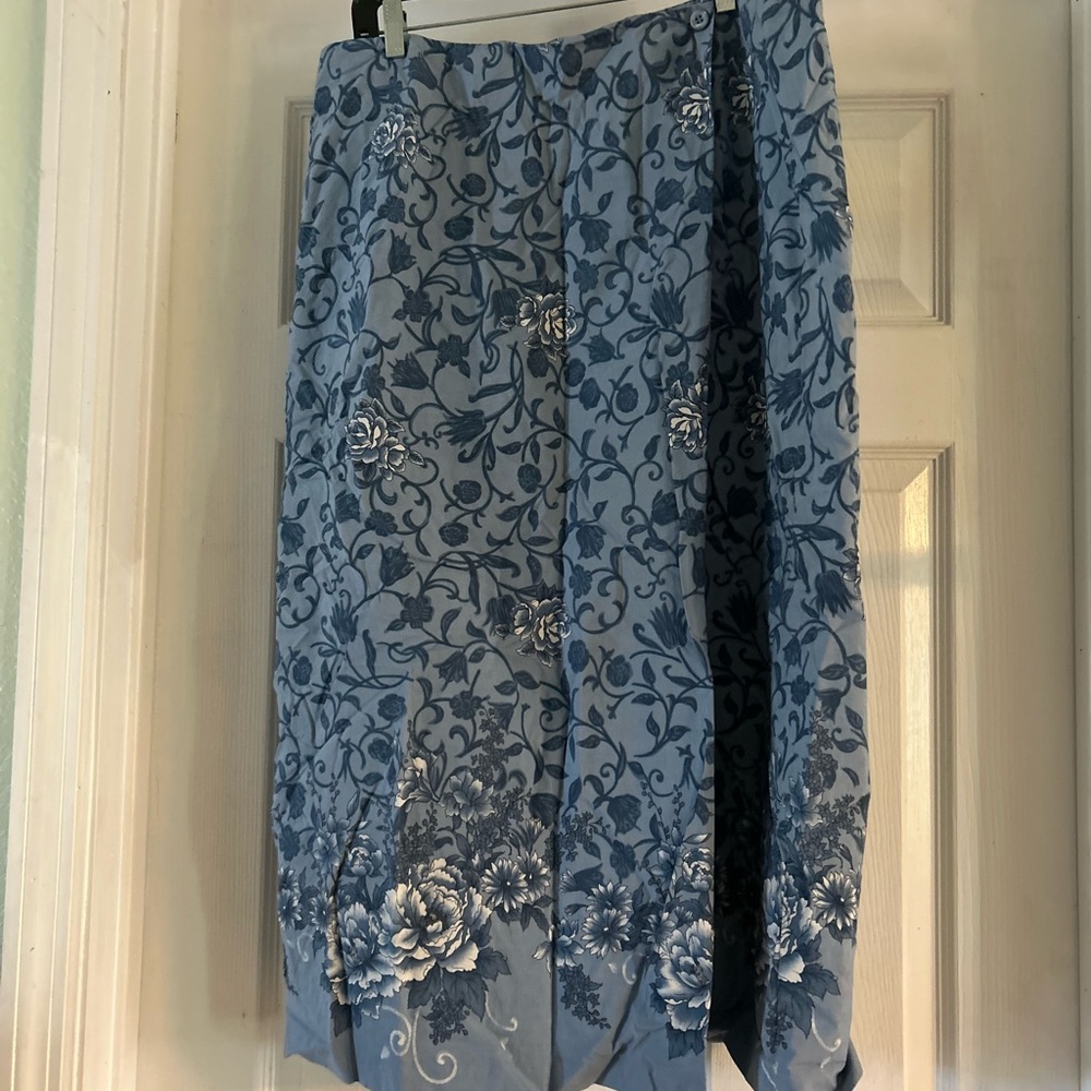 Charter Club Floral Patterned Midi Skirt - Picture 1 of 8
